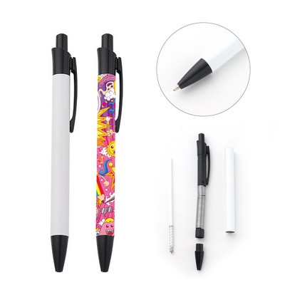 Full-Color Sublimation Retractable Plastic Ballpoint Pen