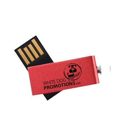 Willowbrook Aluminum Swivel USB with Small Key Ring-16G