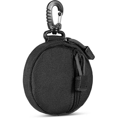 Small Round Tactical EDC Pouch Accessories Military Gear Keychain