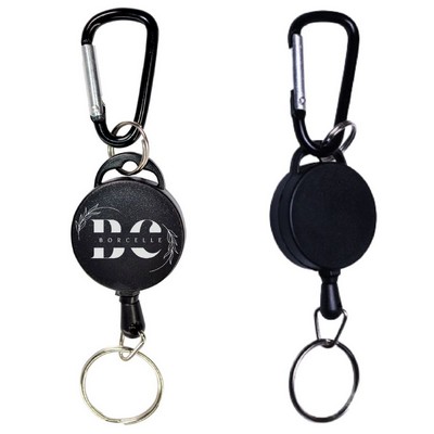 Outdoor Carabiner Badge Reel w/ Keyring