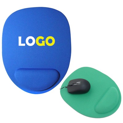 Full Color Imprint Wrist Rest Rubber Mouse Mat