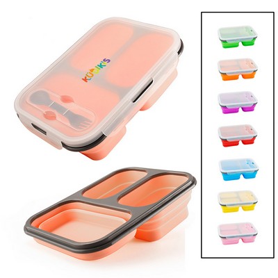 1100ml Silicone Foldable Bento Box