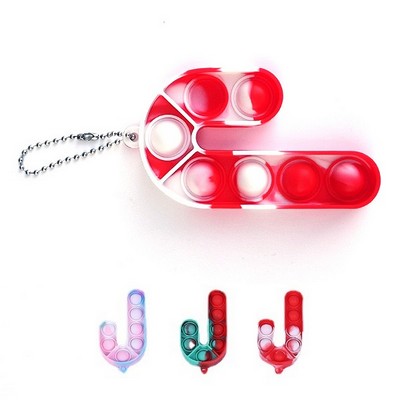 Christmas Decoration Bubble Push Pop Keychain