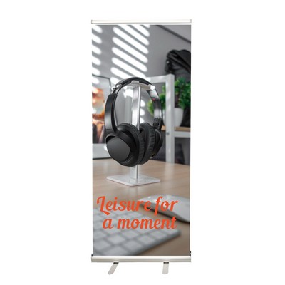 Vinyl Pop Up Banner With Aluminum Base