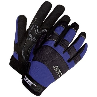 Unlined Synthetic Leather Gloves (Navy Blue)