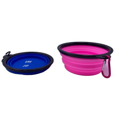 Pet Folding Bowl With Carabiner