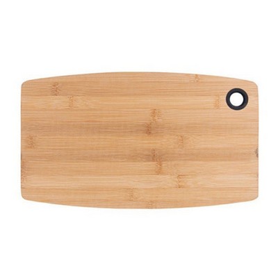 Bamboo Cutting Board With Silicone Thumb Hole Ring