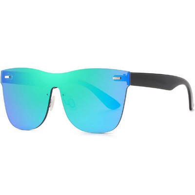 Mirrored Rimless Sunglasses