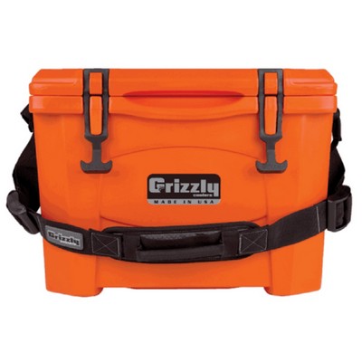 Grizzly 15 Quart Cooler in Orange