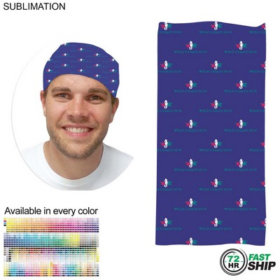 72 Hr Fast Ship - Sublimated Multifunction Tubular Headwear (Fandanna Bandanna)