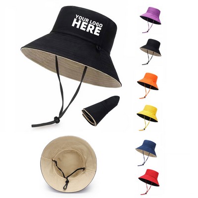 Unisex Double Side Wear Sun Bucket Hat