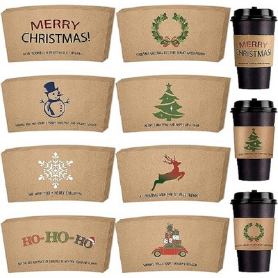 Kraft Paper Coffee Cup Sleeves