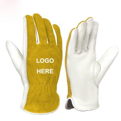 Cowhide Leather Gardening Gloves