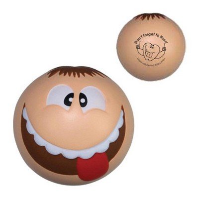 Custom Stress Ball with Printed Funny Face