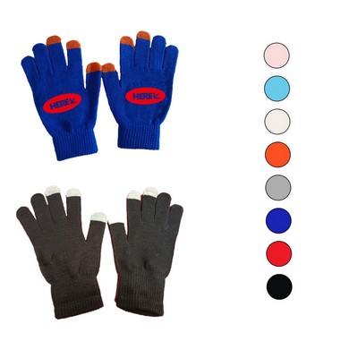 MOQ 100pcs Acrylic Touch Screen Gloves