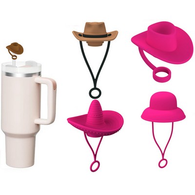 Silicone Dust Cap Straw Topper Set