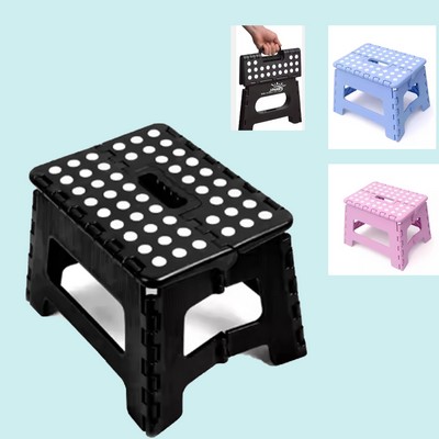 Convenient Plastic Folding Step Stool with Handle