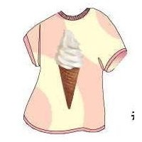 Ice Cream Cone T-Shirt Mighty Mini Magnet