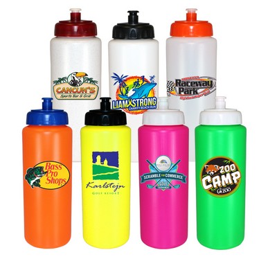 32 Oz. Sports Bottle w/Push 'n Pull Cap (Full Color Digital)