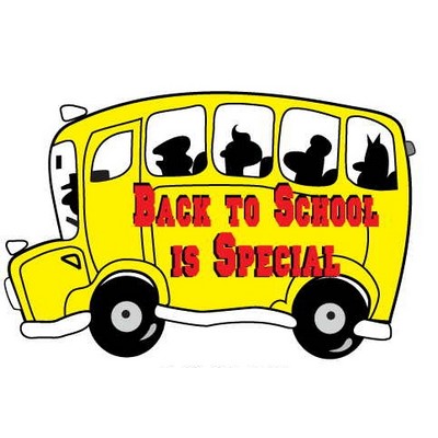 School Bus w/ Slogan Executive Magnet w/ Full Magnetic Back (10 Square Inch)