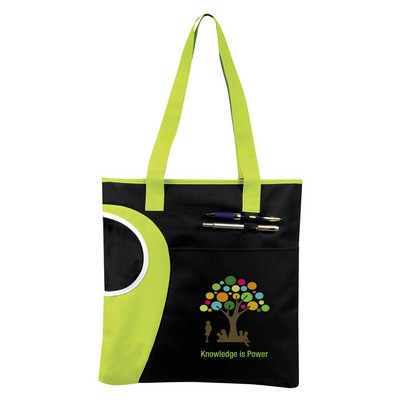 Zipper Top Bottle Tote Bag ( CUSTOM ONLY 1000 PC MIN)