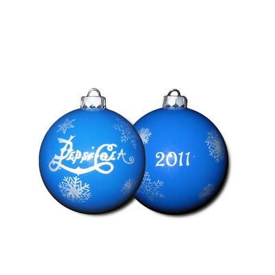 3" Ball Glass Ornament - Simple Artwork