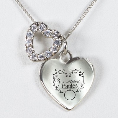 Cubic Zirconia Heart Necklace