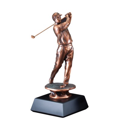 Golfer Swinging - Male 10" Tall