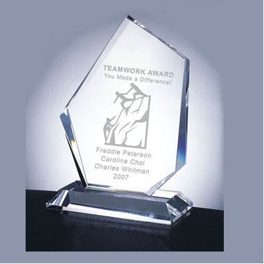 Crystal Prestige Summit Award (6 3/4"x4"x3")