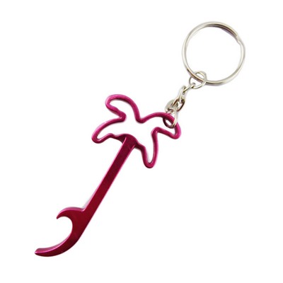 Coconut Tree Shaped Bottle Opener Key Chain