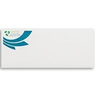 Spot Color #10 White Cotton Bond Flat Print Stationery Envelopes