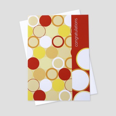 Sherbert Circles Congratulations Greeting Card