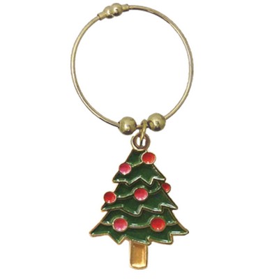 Stock Christmas Wine Charms- Tree