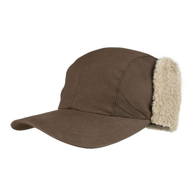 Juniper Waxed Cotton Canvas Cap w/Ear Flap