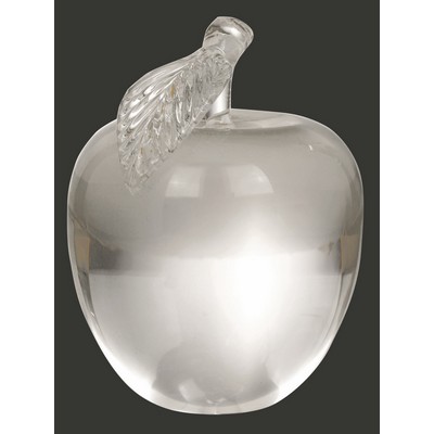 Clearest Choice Optic Crystal Apple Award - 4'' h