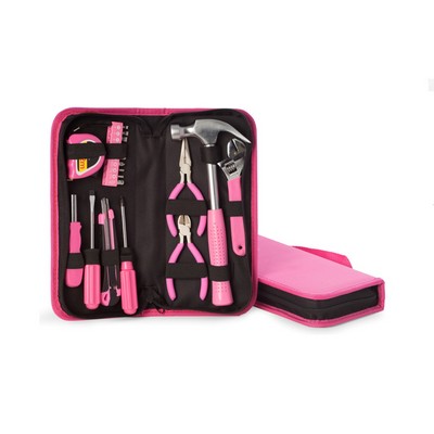 20 Piece Pink Tool Set