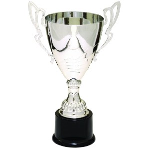 Silver Thunder Metal Trophy Cup 12"H