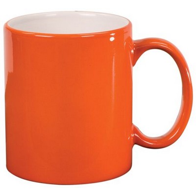 11 Oz. Hilo Orange C-Handle Mug