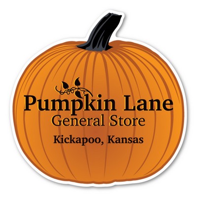 Pumpkin Magnet - 3.75" x 3.75" - 20 mil