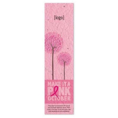 Pink Seed Paper Bookmark