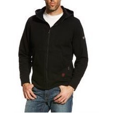 Ariat® Men's FR DuraStretch™ Full Zip Black Hoodie w/Zipper Garage