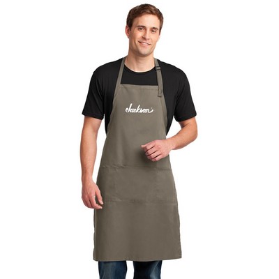 Port Authority® Easy Care Extra Long Bib Apron with Stain Release