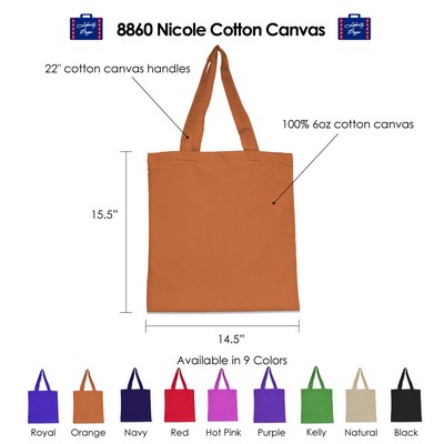 Nicole Cotton Canvas Natural Tote