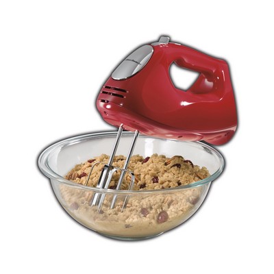 Hamilton Beach® Red Ensemble Hand Mixer w/Snap-On Case