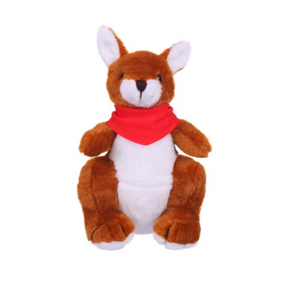 Soft Plush Kangaroo with Bandana