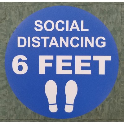 6 Feet Apart Floor Decal