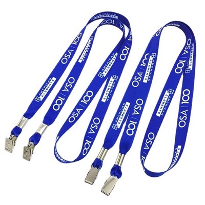 Double Bulldog Clips Lanyard