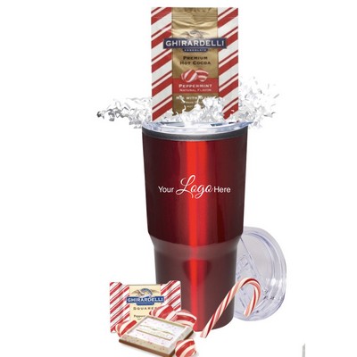 Holiday Peppermint Cocoa & Chocolate Gift Tumbler