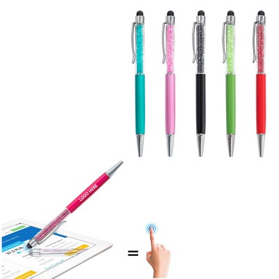 Stylus Metal Pen With Diamonds