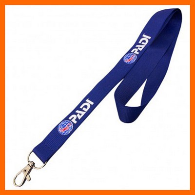 Polyester - Flat Lanyards - 20 Stock Colors Available